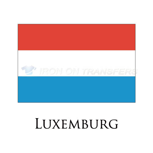 Luxemburg flag Iron-on Stickers (Heat Transfers)NO.1917